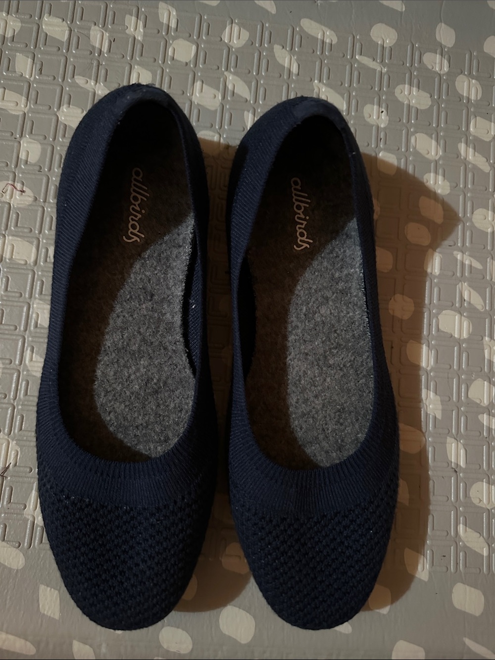 allbirds Women's Navy Knit Slip-On Flats